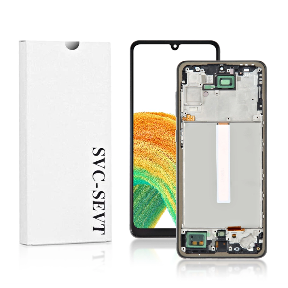 10A Genuine LCD Screen For Samsung Galaxy A33 5G (A336) With Frame and Touchpad - Black (GH82-28143A) Genuine LCD Screen For Samsung Galaxy A33 5G (A336) With Frame and Touchpad - Black  (GH82-28143A) - Image 1