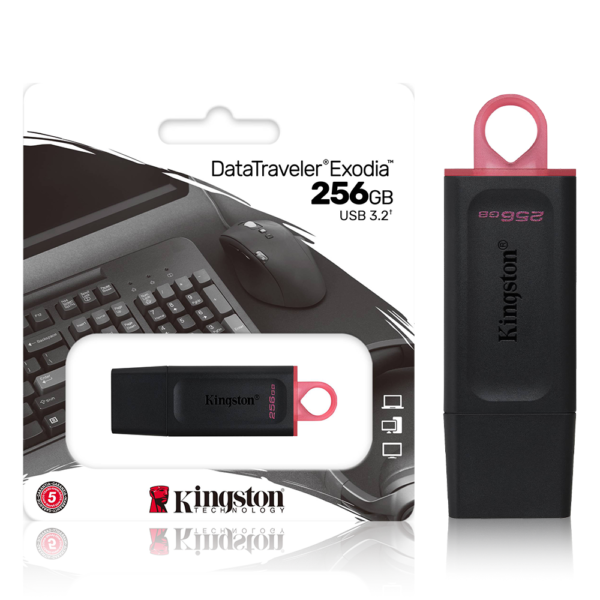 Kingston USB 3.2 Data Traveler Exodia 256GB Flash Drive - Image 1