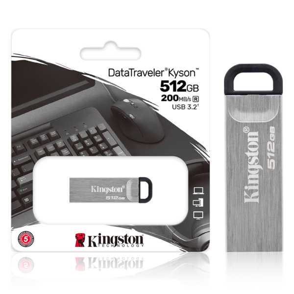 Kingston USB 3.2 Data Traveler Kyson 512GB Flash Drive - Image 1