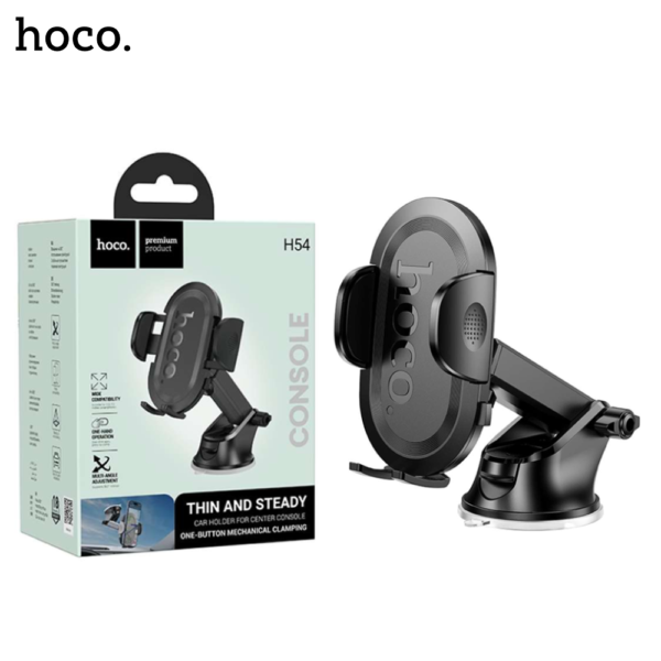 HOCO H54 Ultra Thin Push Type Car Phone Holder - Image 1
