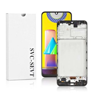 Genuine LCD Screen For Samsung Galaxy M31 (M315) With Frame & Touchpad - Black  (GH82-22631A)
