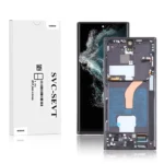 Genuine LCD Screen For Samsung Galaxy S22 Ultra 5G (S908B) With Frame and Touchpad - Black  (GH82-27488A)