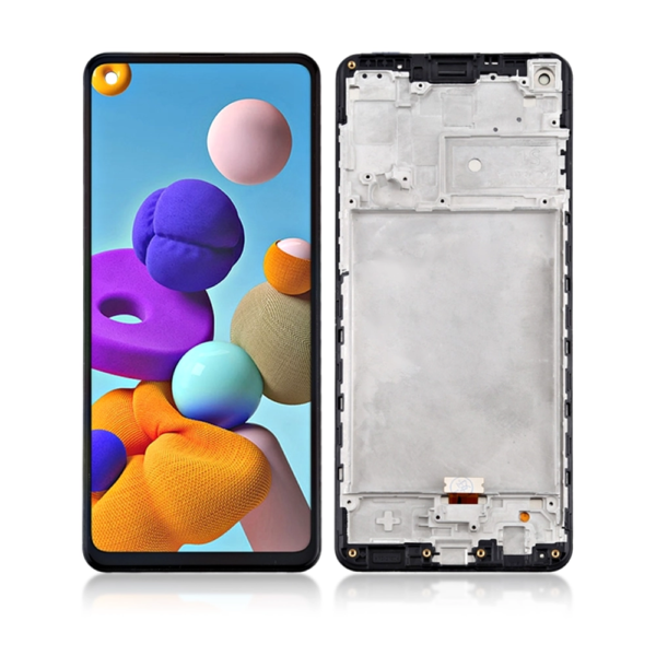 Premium A+ LCD Screen For Samsung Galaxy A21S (A217) - With Frame - Image 1