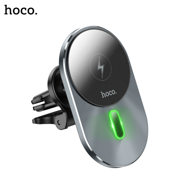 HOCO CA91 Magic Magnetic Wireless Fast Charging Car Holder - Image 2