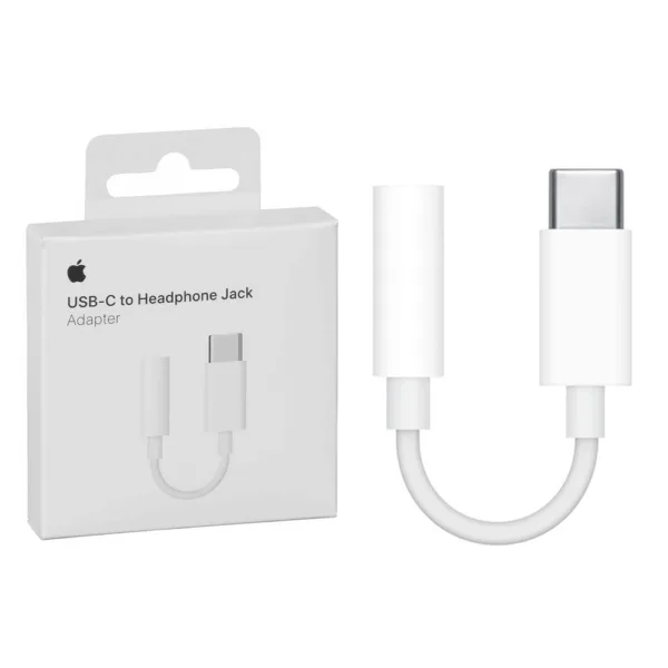 Genuine USB C To 3.5mm Adaptor Retail Pack (MU7E2ZM) - Image 1