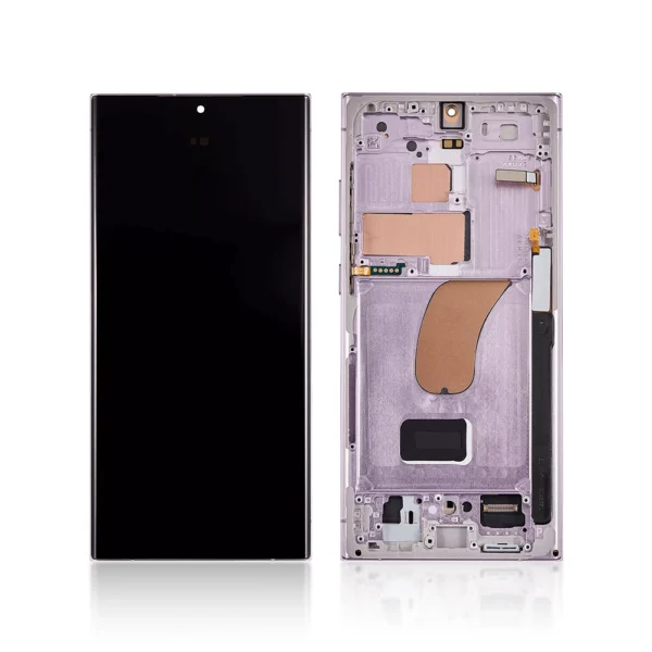 Replacement OLED LCD Screen For Samsung Galaxy S23 Ultra (S918) Purple - With Frame - Image 1