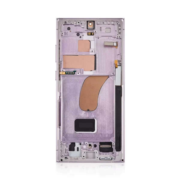Replacement OLED LCD Screen For Samsung Galaxy S23 Ultra (S918) Purple - With Frame - Image 3