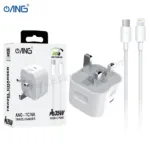 ANG TC76A PD 35W USB C Adaptor With USB C to Lightning Cable