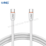 ANG E108 - USB C TO USB C 60W Soft Data Cable 1 Meter White - Image 2