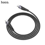 HOCO U95 Freeway Type-C to Type-C PD Charging Data Cable 60W - Black - Image 2
