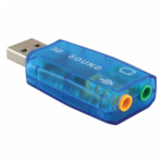 External 3D Sound Card USB Audio Controller With 3.5mm Jack For PC & Laptop