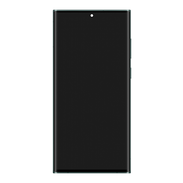 Replacement OLED LCD Screen For Samsung Galaxy S22 Ultra (S908) Green - With Frame - Image 2