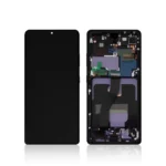 Pull Out A Grade Replacement LCD Screen For Samsung Galaxy S21 Ultra 5G (G998) With Frame & Touchpad - Black
