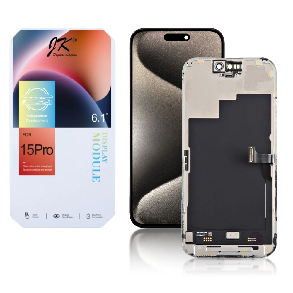 24C INCELL Apple iPhone 15 Pro Mobile LCD Module Display and Touch Screen Digitizer Assembly JK FHD Incell iPhone 15 Pro LCD Module Display and Touch Screen Digitizer Assembly - Image 1