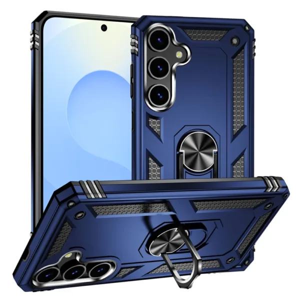 Slim Shockproof Ring Armor Stand Phone Case for Samsung Galaxy S22 - Image 4