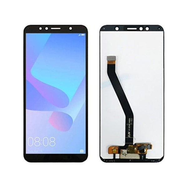 Replacement LCD Screen Display Touch and Digitizer Assembly for Huawei Y6 2018 Black - No Frame - Image 1