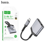 HOCO LS39 Adapter Type C to Type C + 3.5mm Aux Female Digital Audio Converter