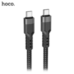 HOCO U110 3A Type C to Type-C Charging Data Cable 60W - BLACK - Image 2