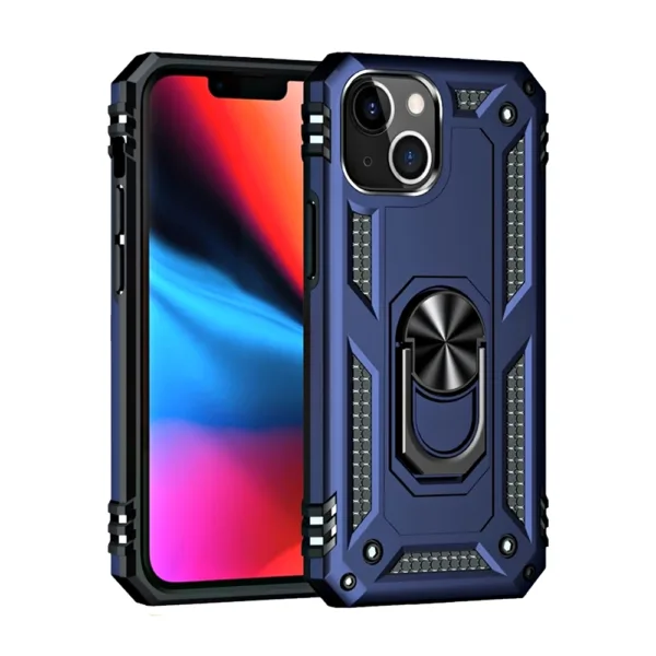 Slim Shockproof Ring Armor Case For iPhone 15 - Image 2
