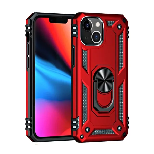 Slim Shockproof Ring Armor Case For iPhone 15 - Image 3