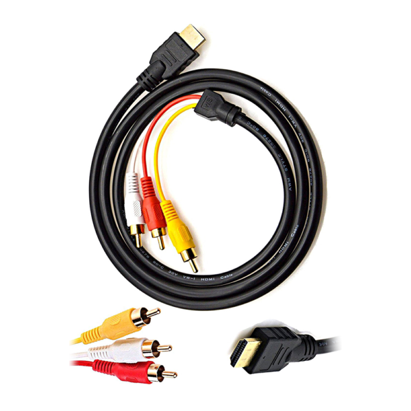 HDMI To 3 RCA Cable - Image 1