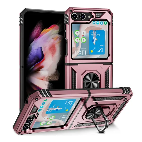Slim Shockproof Ring Armor Stand Phone Case for Samsung Galaxy Z Fold 6 - Image 5