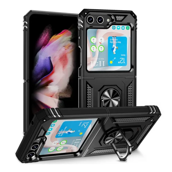 Slim Shockproof Ring Armor Stand Phone Case for Samsung Galaxy Z Fold 6 - Image 3