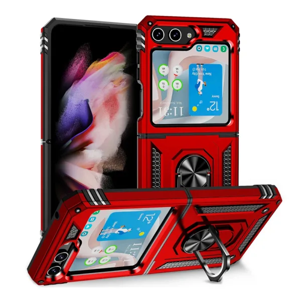 Slim Shockproof Ring Armor Stand Phone Case for Samsung Galaxy Z Fold 6 - Image 2