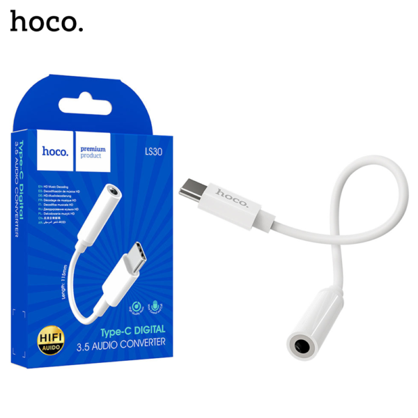 HOCO LS30 Type C to 3.5mm Digital Audio Converter - Image 1