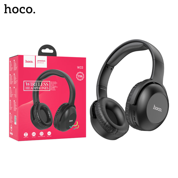 HOCO W33 Active Noise Cancellation Wireless Bluetooth Headphones - Image 1