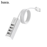 HOCO HB1 USB-A to 4 USB port Hub- SILVER - Image 2