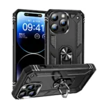 Slim Shockproof Ring Armor Case For iPhone 16 Plus - Image 5