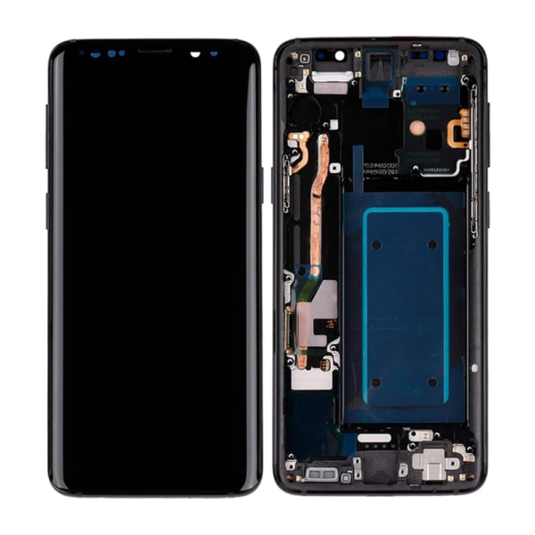 Replacement LCD Screen For Samsung Galaxy S9 (G960) Black - With Frame - Image 1