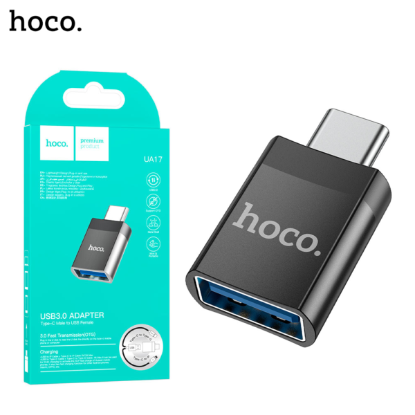 HOCO UA17 Type C Male To USB Female OTG Adapter - Image 1