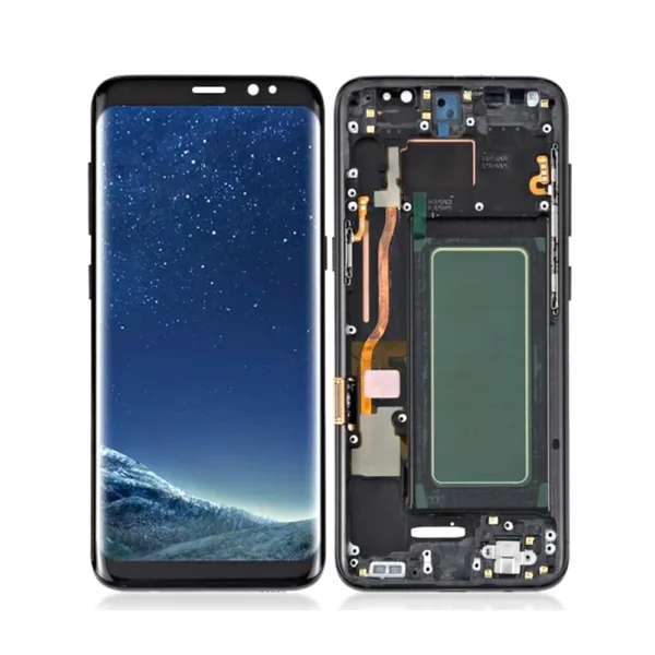 Replacement OLED LCD Screen For Samsung Galaxy S8 (G950) Black - With Frame - Image 1