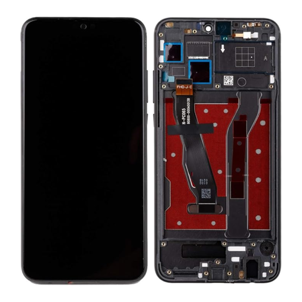 Replacement LCD Screen Display Touch and Digitizer Assembly for Honor 8x Black - With Frame - Image 1