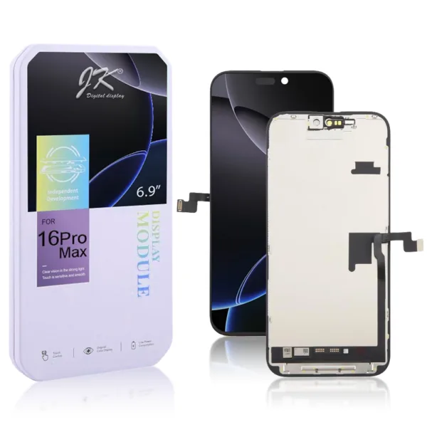JK FHD Incell iPhone 16 Pro Max LCD Module Display and Touch Screen Digitizer Assembly - Image 1