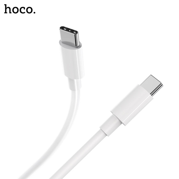 HOCO X51 High-Power Type-C to Type-C 100W Charging Data Cable - WHITE - Image 2