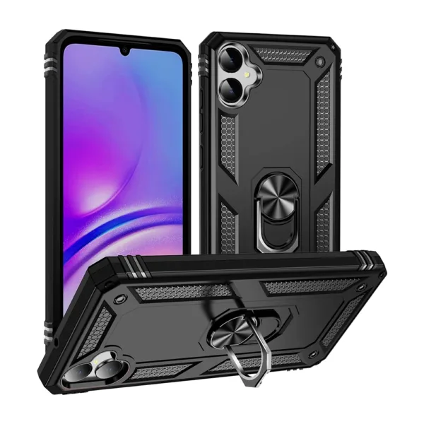 Slim Shockproof Ring Armor Stand Phone Case for Samsung Galaxy A04 - Image 2