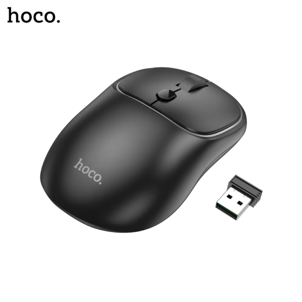 HOCO GM25 Dual-Mode Wireless Bluetooth 2.4G Silent Mouse Ergonomic HOCO GM25 Dual Mode 2.4G Wireless Bluetooth Mouse - Image 3
