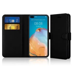 Leather Flip Wallet Book Case For Huawei Y9 2019