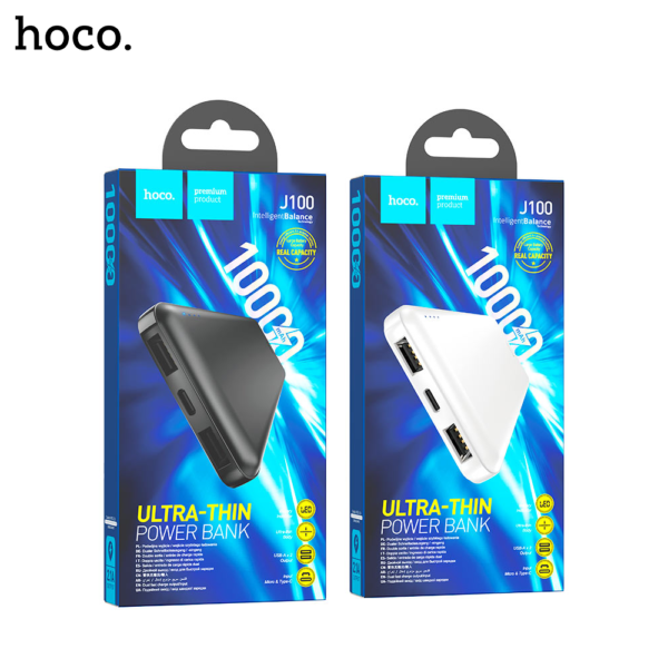 HOCO J100 Ultra Thin 10000mAh Power Bank - Image 1