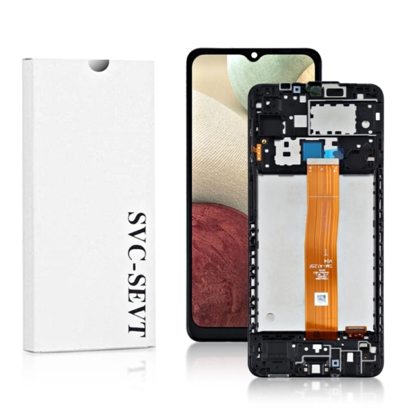 Genuine LCD Screen For Samsung Galaxy A12 (A125) With Frame and Touchpad - Black  (GH82-24491A) - Image 1