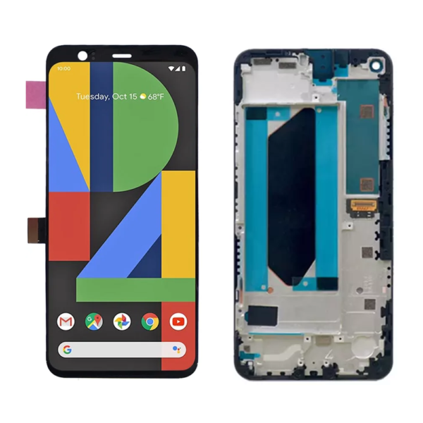 Replacement OLED LCD Screen Display Touch and Digitizer Assembly For Google Pixel 4A 4G - With Frame - Image 1