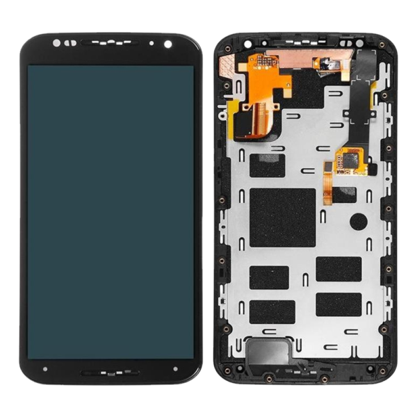 Replacement LCD Display Touch Screen For Motorola Moto X 2ND Gen With Frame - Black - Image 1