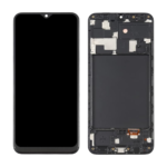 Replacement LCD Screen For Samsung Galaxy A20 (A205) Black - With Frame
