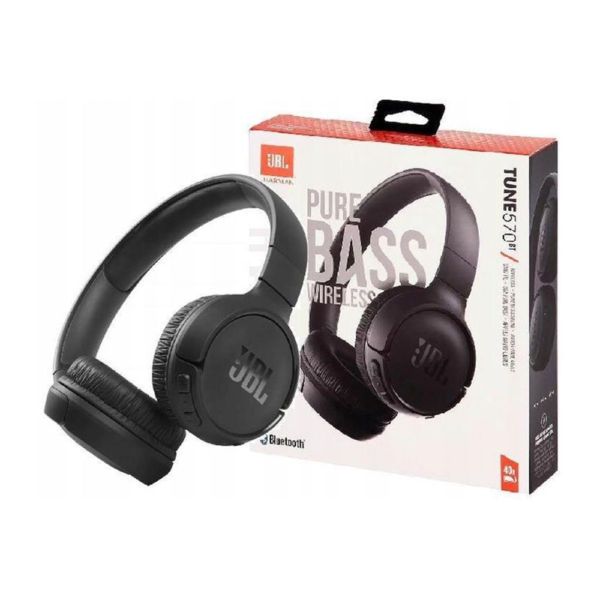 JBL Tune 570BT Wireless On-Ear Headphones - Black - Image 1