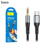 HOCO UPA22 - 3.5MM To Type C Silicone Digital Audio Conversion Cable- BLACK