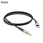 HOCO UPA22 - 3.5MM To Type C Silicone Digital Audio Conversion Cable- BLACK - Image 2