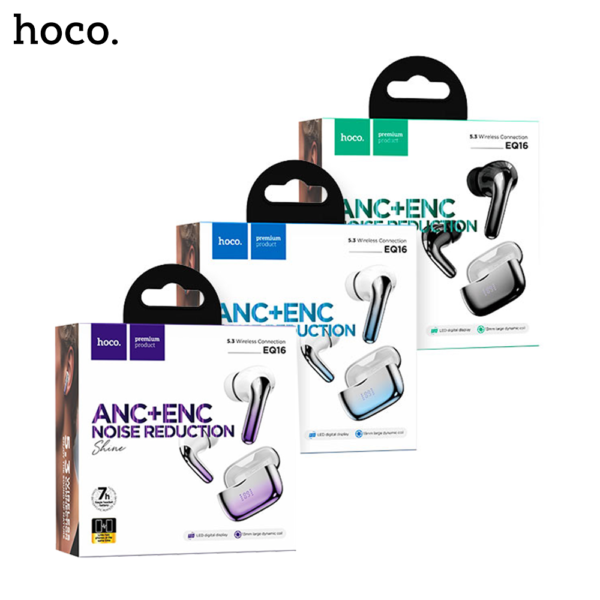 HOCO EQ16 Shine ANC + ENC Wireless Earbuds - Image 1